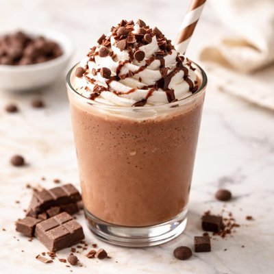Small chocolate milk shake
