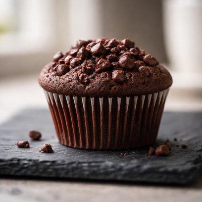 Small chocolate muffin