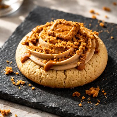 Small crumbl biscoff cookie