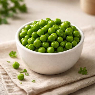 Small cup of peas