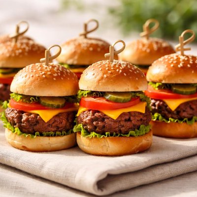 Small hamburger bites