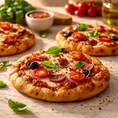 Small homemade pizza