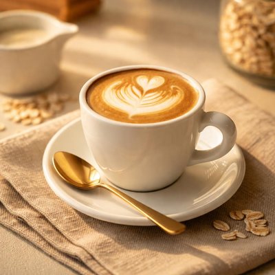 Small oatmilk cappucino