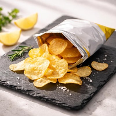 Papas fritas en paquete pequeño