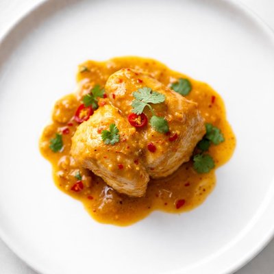 Small piece of chicken curry