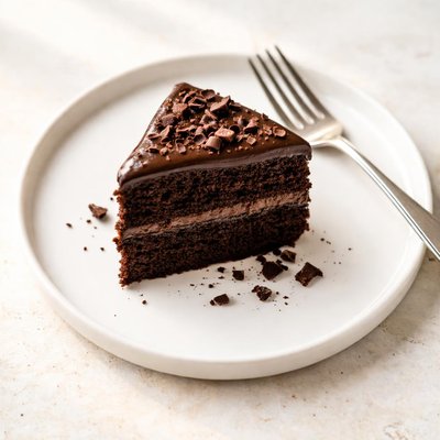 Small piece of chocolate cake