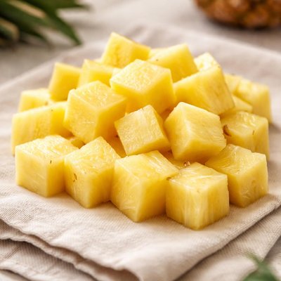 Small pineapple cubes