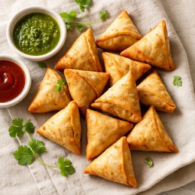 Small potato samosa
