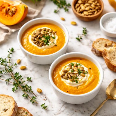 Small pumpkin soup