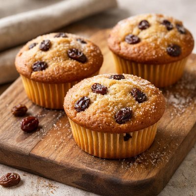 Small rasin muffin
