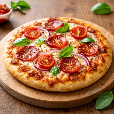 Small round pizza