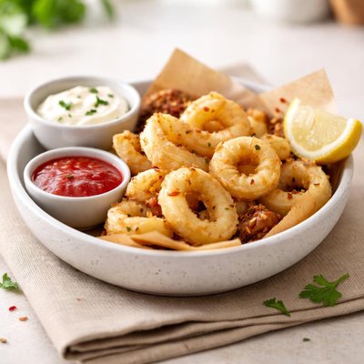 Small serving of calamari