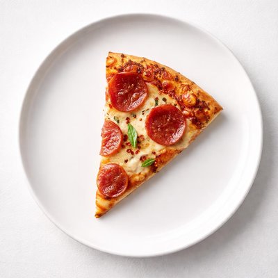 Small slice of pizza