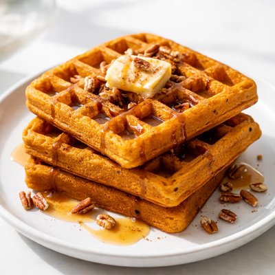 Small trader joes pumpkin waffle
