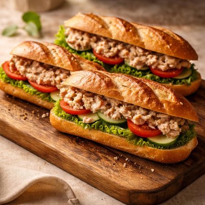 小金枪鱼法棍面包