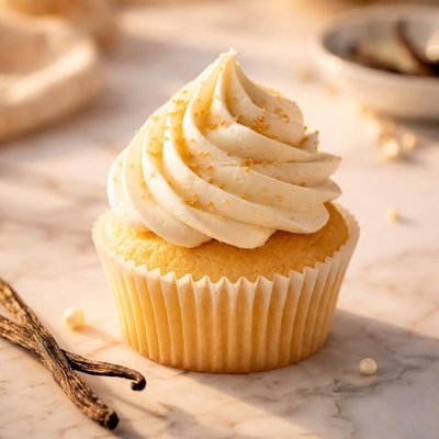 Small vanilla cupcake