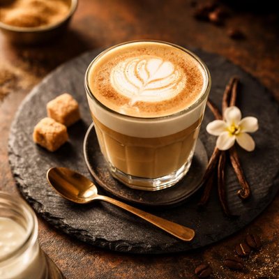 Small vanilla latte
