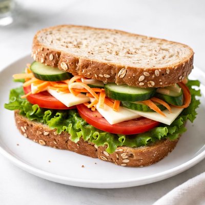 Sándwich de queso y verduras pequeño