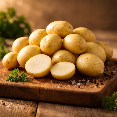 papa blanca pequeña