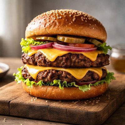 Smash double hamburger