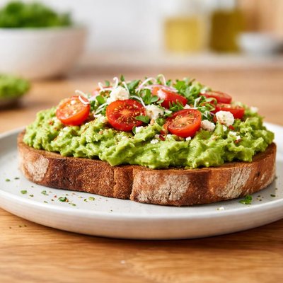 Smashed avocado on toast