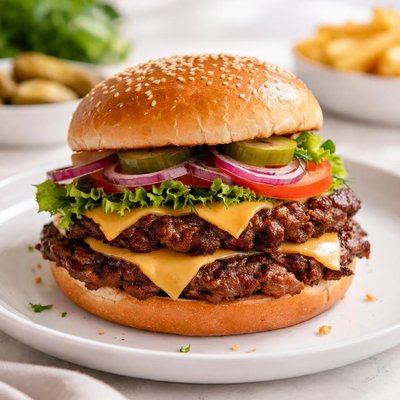 Hamburguesa aplastada