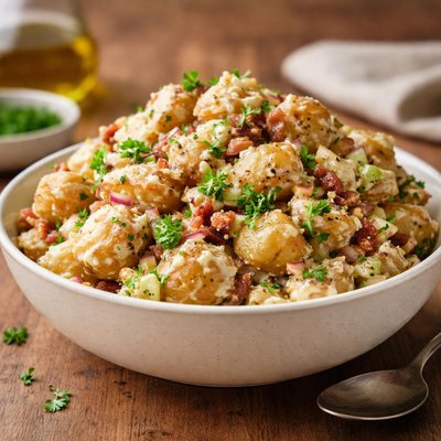 Smashed potato salad