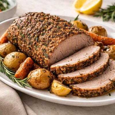 Smithfield garlic herb pork roast
