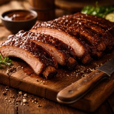 Smked baby back ribs