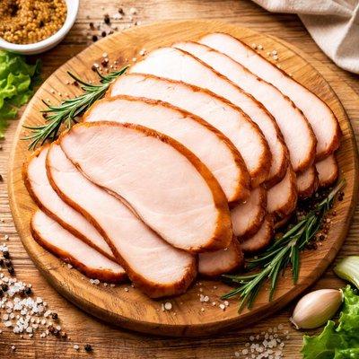 Smoke turkey slice thick