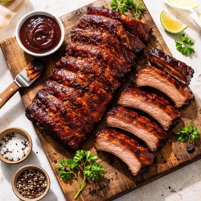 Smoked baby back ribs