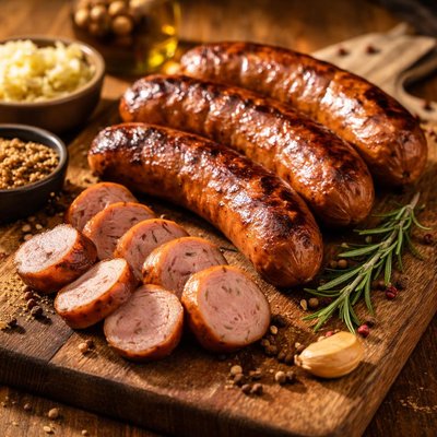 Smoked bratwurst