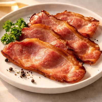 Smoked british bacon