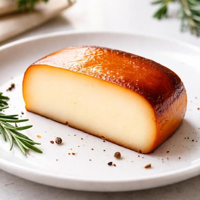 Smoked cheese slice