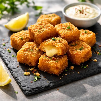 Smoked gouda cheese bites