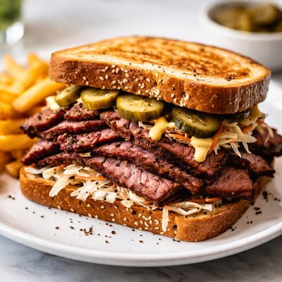 Smoked meat sandwich