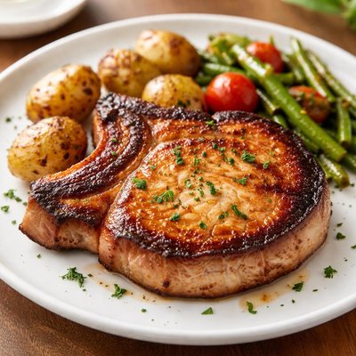 Smoked pork chop