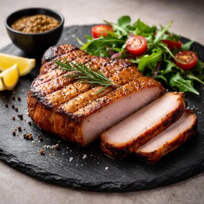 Smoked pork loin chop