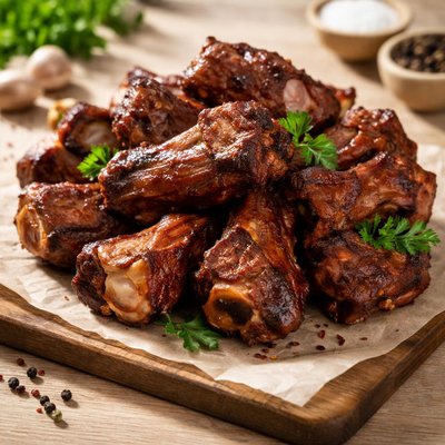 Smoked pork neckbones