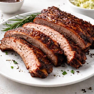 Smoked pork ribs