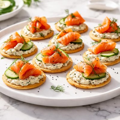 Smoked salmon bites