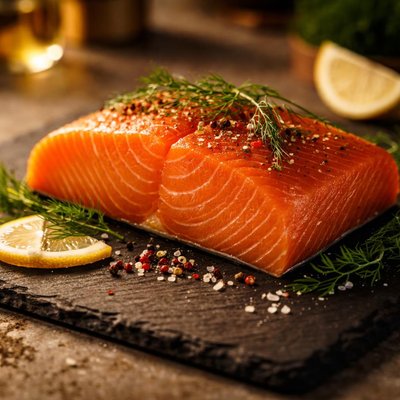 Smoked salmon center cut