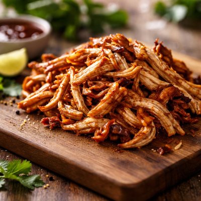 Smoked shredded chicken