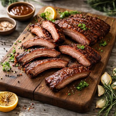 Smoked spareribs