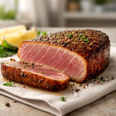 Smoked tuna steak