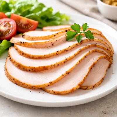 Smoked turkey slice