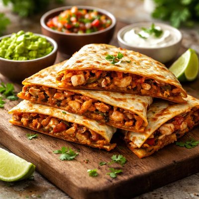 Smoky chipotle chicken quesadilla