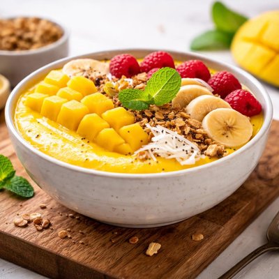 Smoothie bowl mango