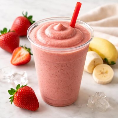 Smoothie king medium strawberry banana smoothie