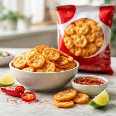 Galletas de arroz dulce y picantes
